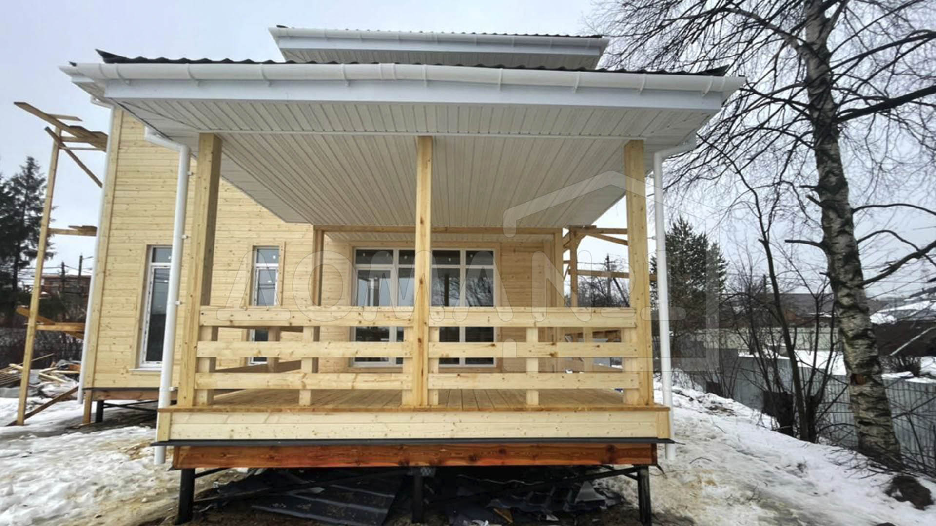 Дом по индивидуальному проекту - 14,3 х 9,0 м