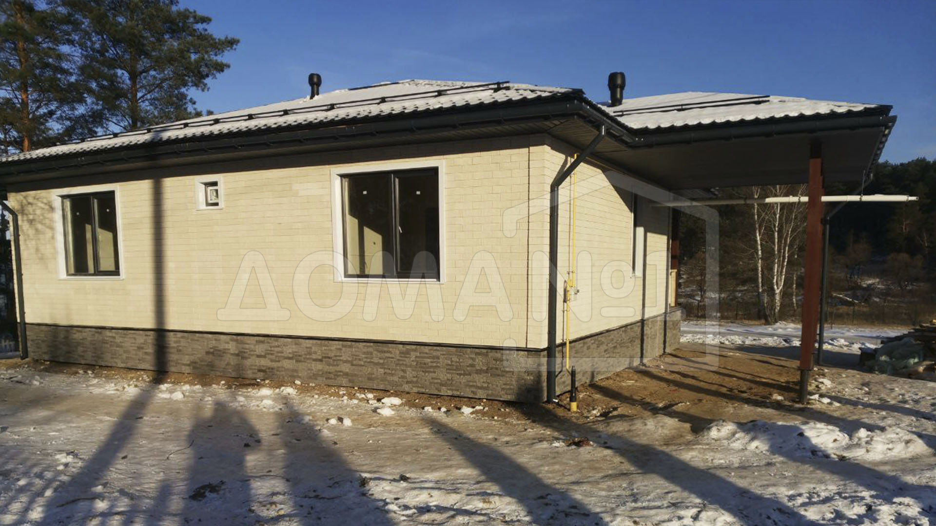 Дом по проекту «Нанси» - 17,2 х 11,0 м