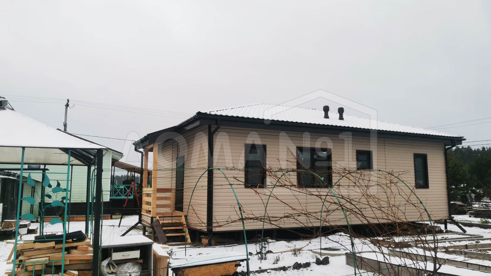 Дом по проекту "Вудвиль" - 12,2х10,5 м