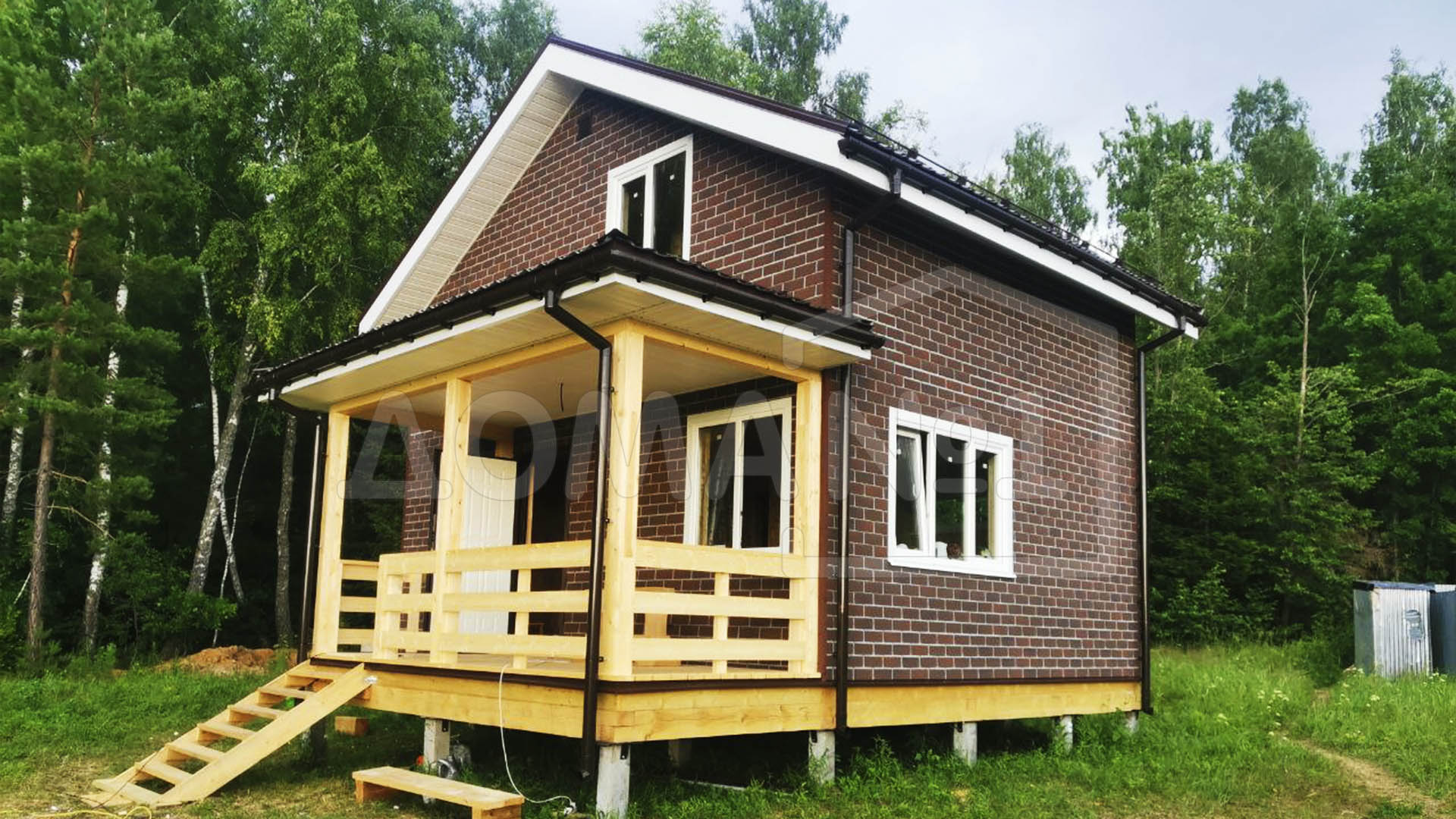 Дом из СИП панелей по проекту «Альмерия» - 7,3 х 6,9 м