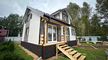 Каркасный дом Индивидуальный проект Площадь 134,3 м² - Строительная компания Дома 1