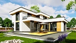 Проект дома из СИП-панелей Калгари Площадь 292 м² Цена 9 511 592 ₽ - Строительная компания Дома 1 - Изображение №2