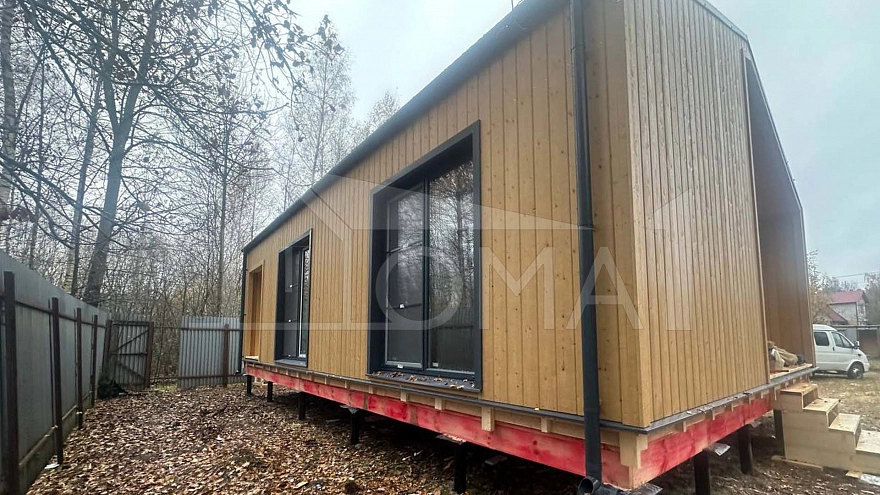 Проект дома из СИП-панелей Барнхаус-63 Площадь 63 м² Цена 2 804 536 ₽ - Строительная компания Дома 1 - Изображение №8