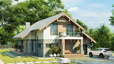 Проект Каменный дом Верона Площадь 244 м² Цена 13 967 968 ₽ - Строительная компания Дома 1