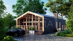 Проект каменного дома Барнхаус-126 Площадь 126 м² Цена 8 252 043 ₽ - Строительная компания Дома 1 - Изображение №3