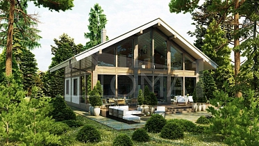 Проект Каменный дом Амстердам Площадь 299 м² Цена 19 090 223 ₽ - Строительная компания Дома 1