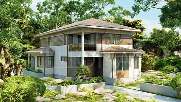 Проект Каменный дом Гельвеция Площадь 206 м² Цена 13 152 461 ₽ - Строительная компания Дома 1