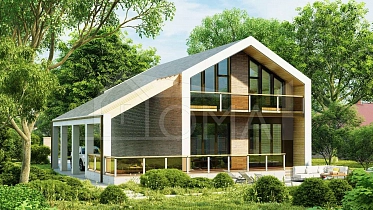 Проект Каменный дом Барнхаус-265 Площадь 265 м² Цена 17 765 399 ₽ - Строительная компания Дома 1