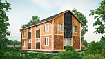 Проект дома из СИП-панелей Тобольск Площадь 256 м² Цена 6 130 038 ₽ - Строительная компания Дома 1 - Изображение №2