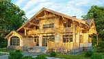 Проект каменного дома Шале с бассейном Площадь 538 м² Цена 36 067 114 ₽ - Строительная компания Дома 1 - Изображение №7
