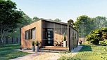 Проект каркасного дома Барнхаус-63 Площадь 63 м² Цена 2 583 681 ₽ - Строительная компания Дома 1 - Изображение №2