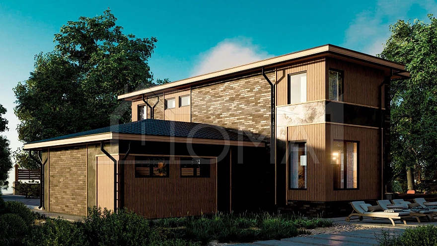 Проект дома из СИП-панелей Шампань Площадь 310 м² Цена 8 093 555 ₽ - Строительная компания Дома 1 - Изображение №9