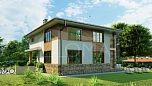 Проект каменного дома Ницца 10х10 Площадь 206 м² Цена 10 501 503 ₽ - Строительная компания Дома 1 - Изображение №5