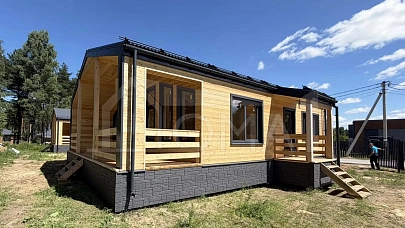 Каркасный дом Барнхаус-90 Площадь 84,6 м² - Строительная компания Дома 1