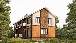 Проект дома из СИП-панелей Тобольск Площадь 256 м² Цена 6 910 922 ₽ - Строительная компания Дома 1 - Изображение №15