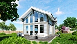 Проект дома из СИП-панелей Гетеборг Площадь 171 м² Цена 4 725 611 ₽ - Строительная компания Дома 1 - Изображение №1