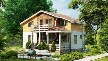 Проект Дом из СИП-панелей Ковров Площадь 144 м² Цена 3 795 093 ₽ - Строительная компания Дома 1