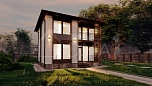 Проект каменного дома Ницца 8х8 Площадь 104 м² Цена 7 206 901 ₽ - Строительная компания Дома 1 - Изображение №5