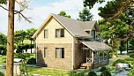 Проект каменного дома Печора Площадь 123 м² Цена 8 559 953 ₽ - Строительная компания Дома 1 - Изображение №2