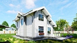 Проект дома из СИП-панелей Халберг Площадь 119 м² Цена 3 612 883 ₽ - Строительная компания Дома 1 - Изображение №3