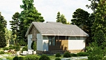 Проект каменного дома Елец Площадь 63 м² Цена 4 022 354 ₽ - Строительная компания Дома 1 - Изображение №2
