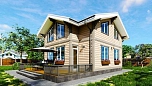 Проект дома из СИП-панелей Лахти Площадь 175 м² Цена 3 746 018 ₽ - Строительная компания Дома 1 - Изображение №1