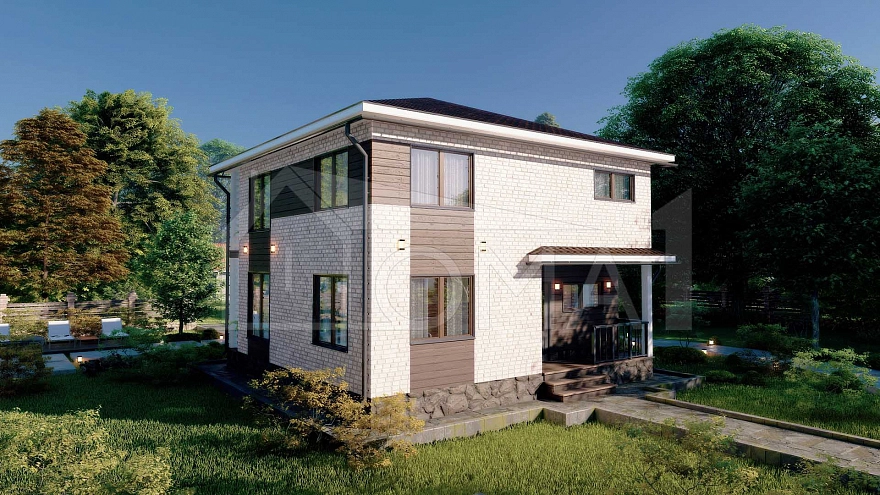 Проект дома из СИП-панелей Ницца 8х9 Площадь 144 м² Цена 3 809 136 ₽ - Строительная компания Дома 1 - Изображение №2