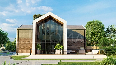 Проект Каменный дом Барнхаус-268 Площадь 268 м² Цена 17 966 517 ₽ - Строительная компания Дома 1