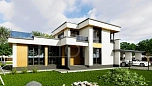 Проект дома из СИП-панелей Калгари Площадь 292 м² Цена 9 511 592 ₽ - Строительная компания Дома 1 - Изображение №1