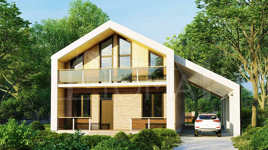 Проект каменного дома Барнхаус-265 Площадь 265 м² Цена 17 765 399 ₽ - Строительная компания Дома 1 - Изображение №2