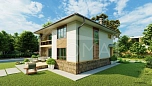 Проект каменного дома Ницца 10х10 Площадь 206 м² Цена 10 501 503 ₽ - Строительная компания Дома 1 - Изображение №4