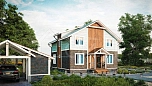 Проект дома из СИП-панелей Углич Площадь 229 м² Цена 5 473 970 ₽ - Строительная компания Дома 1 - Изображение №3