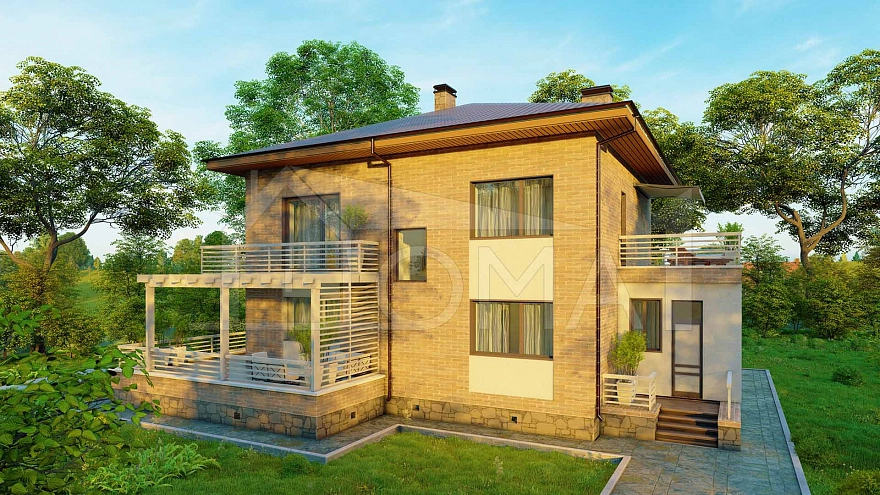 Проект каменного дома Магдебург Площадь 370 м² Цена 18 207 980 ₽ - Строительная компания Дома 1 - Изображение №7